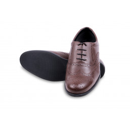 FeetScience Mens Brown Oxford Shoes Broque 100R 