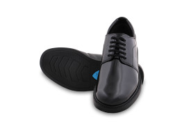 FeetScience Mens Black Derby Shoes Elan 200RPCG